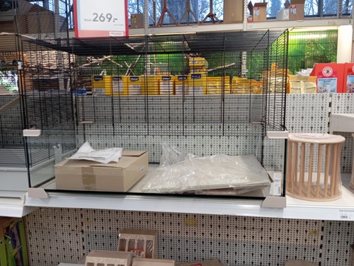 Käfig nagarium mit glas - mit, und