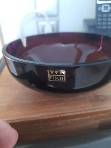 Aschenbecher glas 70er lila - 70er,