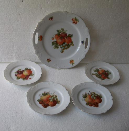 Alte obstteller teiliges set - obstteller, 5-teiliges