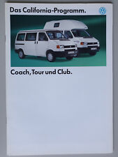 VW T4 California Coach/Tour/Club Verkaufsprospekt 09/1993 32 Seiten