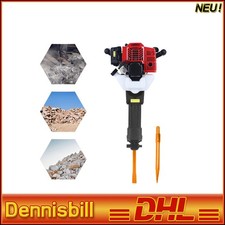 1900W 52CC 2-Takt Benzin Abbruchhammer Profi Stemmhammer Set mit Bohrer 55J EU