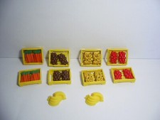 Playmobil Ersatz: Obst Und Gemüse in Stiegen für Marktstand Kiosk (C)