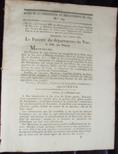 DOC114 - Hausaufgabenheft Des Agents Des Tresor 1816 - Var Nr. 19