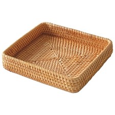 Serviertablett Aus Rattan