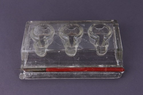 Alter pressglas tintenstand - alter,