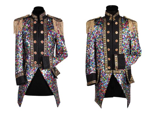 Bunte pailletten jacke - pailletten, damen