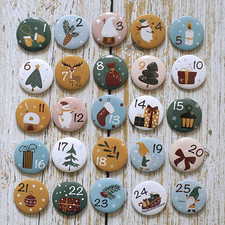 Adventskalender zahlen buttons - adventskalender,