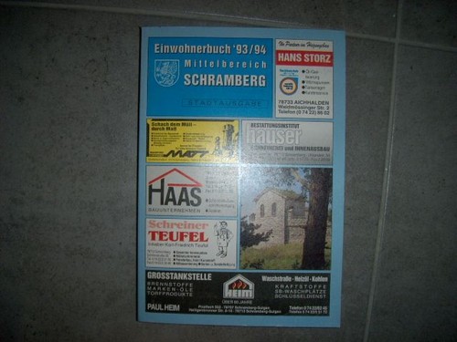 Schramberg einwohnerbuch - schramberg,,