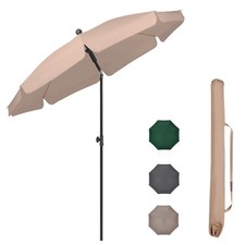 Sunula Sonnenschirm 200 cm für Balkon & Terrasse mit Schutzhülle – Gartenschirm