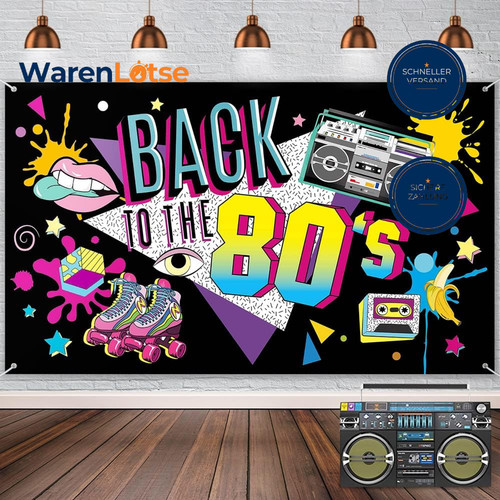 80er jahre party dekoration - 80er,