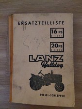 Ersatzteilliste LANZ Bulldog