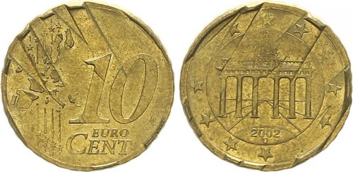 Brd cent 2002 d - 10,