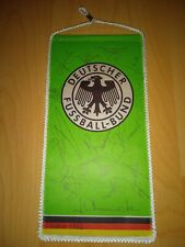 Wimpel Fußball Autogramme DFB Nationalmannschaft signiert Deutschland 1982