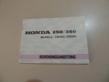 Honda CB250 CB350 (2-Zyl.) K4 / K4 disk 1973 Betriebsanleitung  Fahrerhandbuch