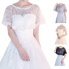Braut Hochzeit Schal Frauen Blumen Spitze Halstuch Bolero Tüll Cape für gesellschaftliche Veranstaltungen