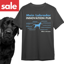 SALE Labrador Innovation Hundeshirt Hundemotiv Unisex Shirt S grau Labby Hund