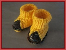?? SALE ??Babyschuhe Neugeborene gestrickt "nicht gehäkelt" gelb