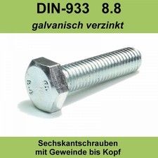 Din 933 8 sechskant - m7,