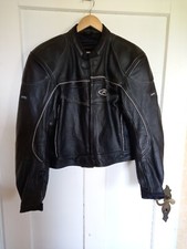 polo Motorradjacke Gr. 56, schwarz, Außenmateriasl echtes Leder, gebraucht