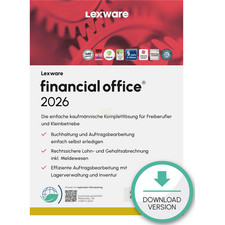 Lexware financial office 2026 ABO-Lizenz 1 PC (Win 10/11) 1 Jahr Laufzeit ESD
