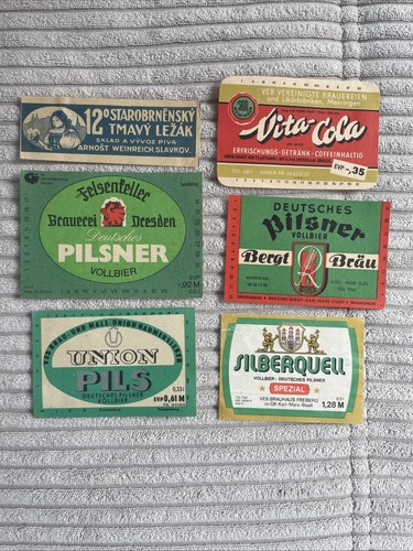 Etiketten veb ddr brauerei - ddr,
