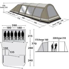 Outwell Yellowstone Falls 6 Personenzelt (Baumwollzelt) Glamping
