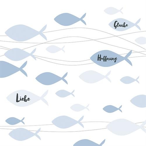 Servietten kommunion fische - servietten,