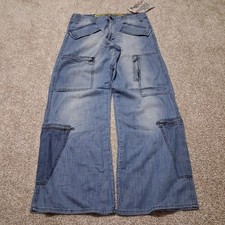 Jeans Uomo Blue Denim Hip-Hop