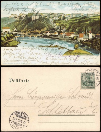 Ansichtskarte leisnig - ansichtskarte,