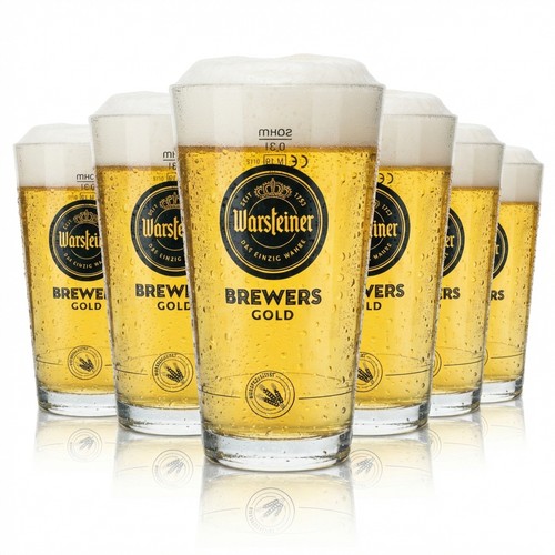 Warsteiner bier glas - 6x,