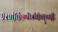 Super seltenes und originales Postschild der "Reichspost", aus Metallguss!!