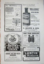 Alter antiker Druck 1906 braun