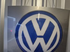 Original VW Leuchtreklame Werbeschild, Logo, Werkstatt