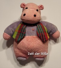 STERNTALER Stofftier Greifling Nilpferd Hippo Rassel 18 cm Rosa Weste