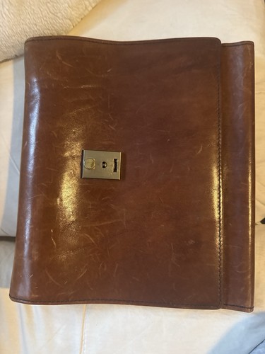 Lederringbuch hellbraun - lederringbuch,