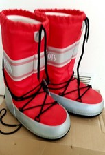 Winter-Stiefelette Snow Boots Nylon gefüttert - ROT Neu 