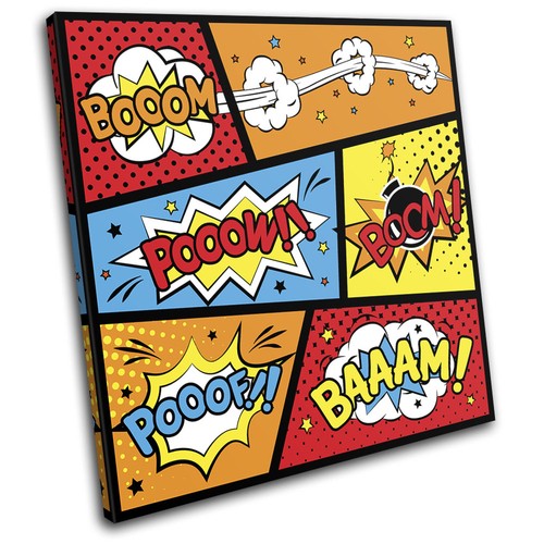 Comic book typography vintage - book,