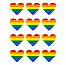 12 Stück Aufkleber Herz