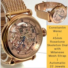 45mm Auto Rosetone Skeleton |