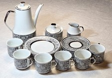 Seltenes Chodziez Kaffeeservice für 6 Personen