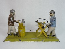 ur alt Antriebsmodell Holzarbeiter für Dampfmaschine Becker Zschopau 1900 antik