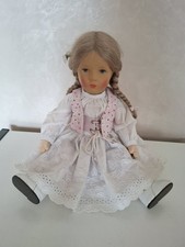 Käthe Kruse Stoffpuppe • Original • Handbemalt • mit Anhänger • Tracht