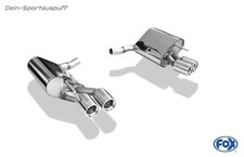 Fox Duplex Sportauspuff Mercedes SL R230 Facelift ab 2006 2x80mm rund