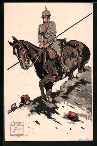 Künstler ludwig hohlwein - künstler-ak,