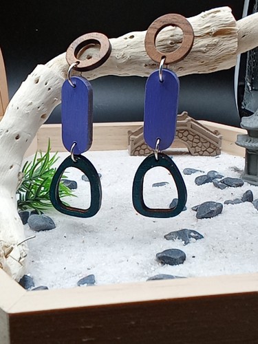 Holz ohrring earing - holz,