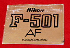 Nikon F-501 AF  Bedienungsanleitung / Anleitung - gebraucht