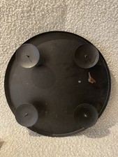 Adventskranz Tablett Schwarz Metall Für 4 Kerzen Durchmesser 35cm