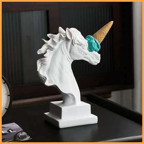 Pferdekopf statue eis design - eis,
