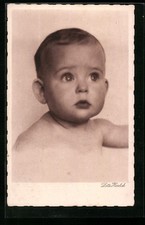 Foto-AK Lotte Herrlich: Kleines Kind mit wachem Blick 1932 