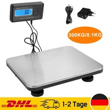 Plattformwaage 0.1kg 300kg Paketwaage Tierwaage Industriewaage LCD Waage